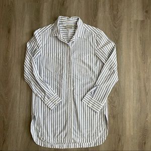 Athleta Chambray and White Stripe Tunic